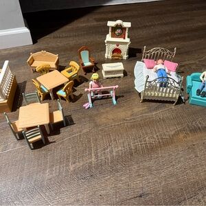 Fisher price loving family Furniture Set with Figures